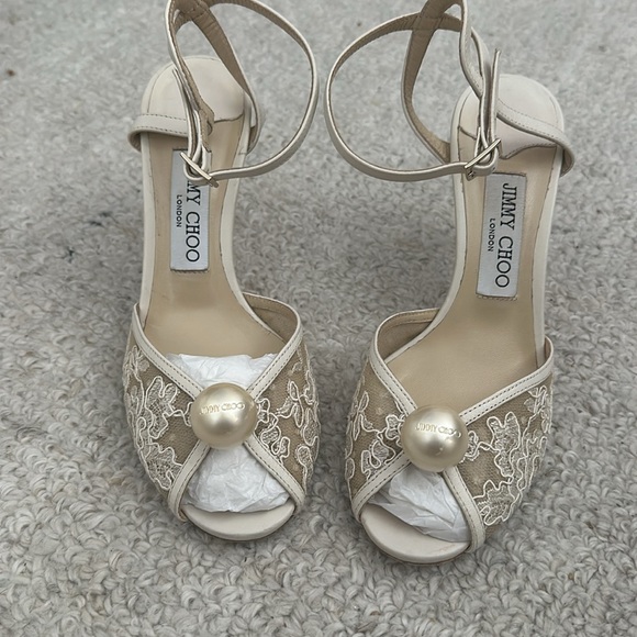 Jimmy Choo Sacora 85 Lace Size 37 - Picture 4 of 11